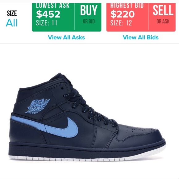 jordan 1 retro mid obsidian university blue